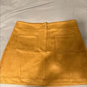 LOFT Golden Mini Skirt
